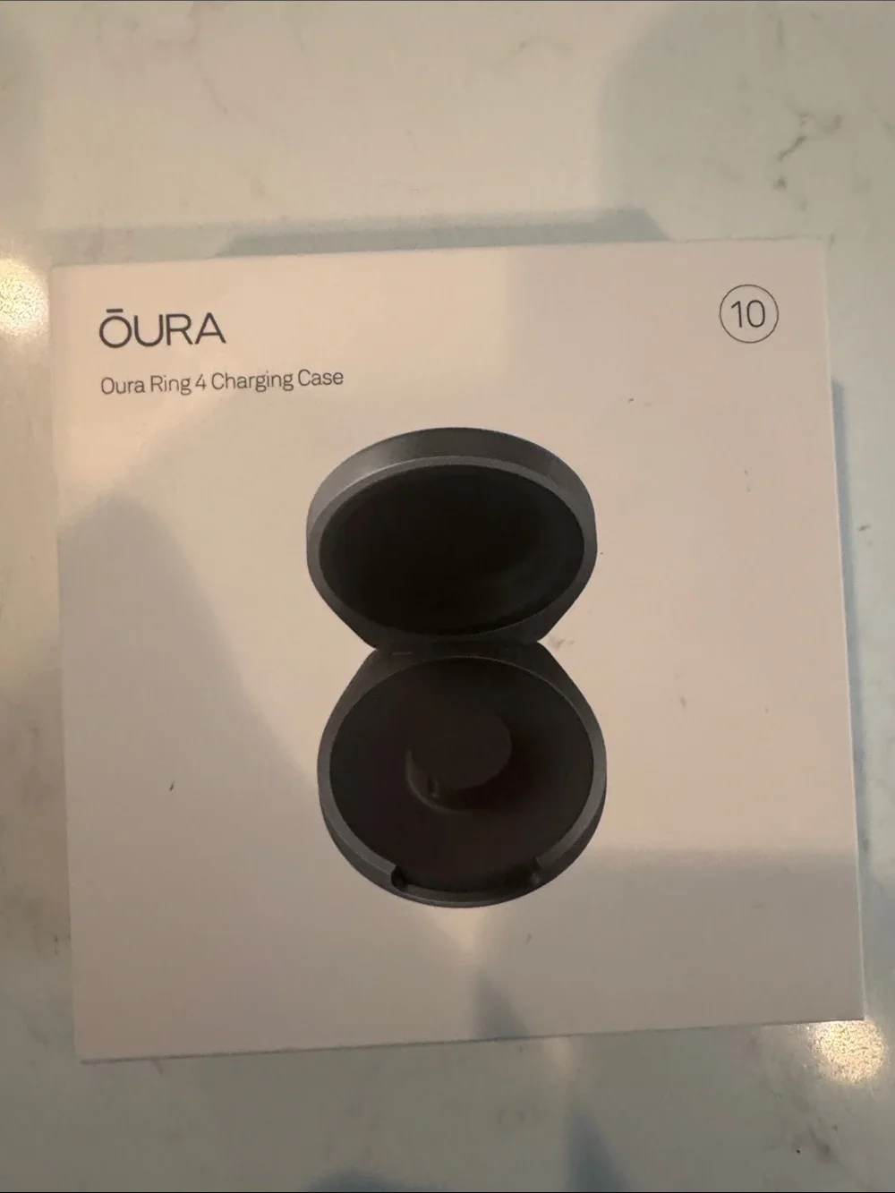 Size 10 Oura Ring 4 Charging Case - Charcoal Gray
